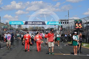 World © Octane Photographic Ltd. Sunday 20th March 2016, F1 Australian GP - Grid, Melbourne, Albert Park, Australia. Digital Ref : 1523LB1D6635