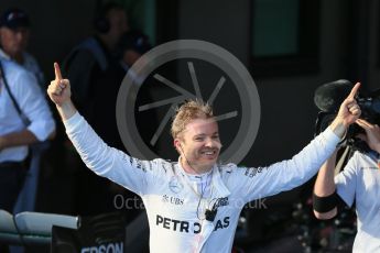 World © Octane Photographic Ltd. Mercedes AMG Petronas – Nico Rosberg. Sunday 20th March 2016, F1 Australian GP Race - Parc Ferme, Melbourne, Albert Park, Australia. Digital Ref : 1525LB1D7507