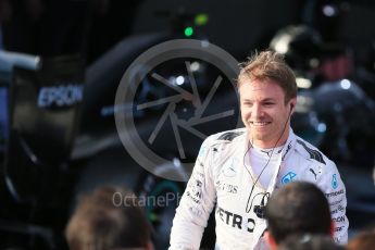 World © Octane Photographic Ltd. Mercedes AMG Petronas – Nico Rosberg. Sunday 20th March 2016, F1 Australian GP Race - Parc Ferme, Melbourne, Albert Park, Australia. Digital Ref : 1525LB1D7540