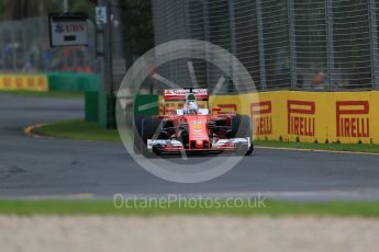 World © Octane Photographic Ltd. Scuderia Ferrari SF16-H – Sebastian Vettel. Friday 18th March 2016, F1 Australian GP Practice 1, Melbourne, Albert Park, Australia. Digital Ref : 1516LB1D1808