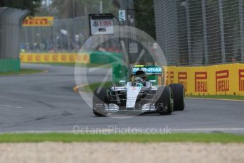 World © Octane Photographic Ltd. Mercedes AMG Petronas W07 Hybrid – Nico Rosberg. Friday 18th March 2016, F1 Australian GP Practice 1, Melbourne, Albert Park, Australia. Digital Ref : 1516LB1D2072