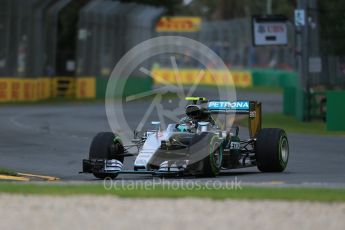 World © Octane Photographic Ltd. Mercedes AMG Petronas W07 Hybrid – Nico Rosberg. Friday 18th March 2016, F1 Australian GP Practice 1, Melbourne, Albert Park, Australia. Digital Ref : 1516LB1D2163