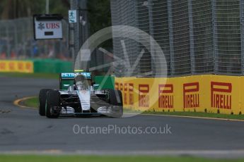 World © Octane Photographic Ltd. Mercedes AMG Petronas W07 Hybrid – Nico Rosberg. Friday 18th March 2016, F1 Australian GP Practice 1, Melbourne, Albert Park, Australia. Digital Ref : 1516LB1D2194