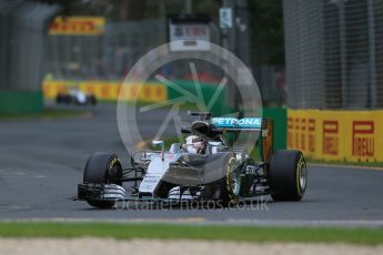 World © Octane Photographic Ltd. Mercedes AMG Petronas W07 Hybrid – Lewis Hamilton. Friday 18th March 2016, F1 Australian GP Practice 1, Melbourne, Albert Park, Australia. Digital Ref : 1516LB1D2347