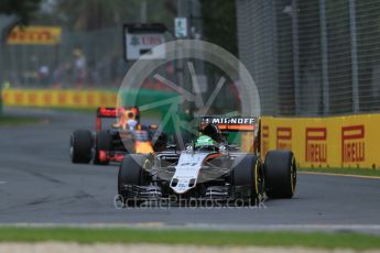 World © Octane Photographic Ltd. Sahara Force India VJM09 - Nico Hulkenberg. Friday 18th March 2016, F1 Australian GP Practice 1, Melbourne, Albert Park, Australia. Digital Ref : 1516LB1D2403