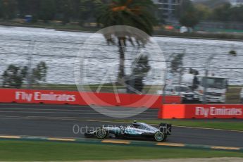 World © Octane Photographic Ltd. Mercedes AMG Petronas W07 Hybrid – Nico Rosberg. Friday 18th March 2016, F1 Australian GP Practice 1, Melbourne, Albert Park, Australia. Digital Ref : 1516LB1D2800