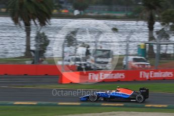 World © Octane Photographic Ltd. Manor Racing MRT05 – Rio Haryanto. Friday 18th March 2016, F1 Australian GP Practice 1, Melbourne, Albert Park, Australia. Digital Ref : 1516LB1D2847