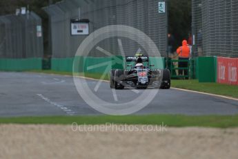 World © Octane Photographic Ltd. McLaren Honda MP4-31 – Jenson Button. Friday 18th March 2016, F1 Australian GP Practice 1, Melbourne, Albert Park, Australia. Digital Ref : 1516LB1D2898