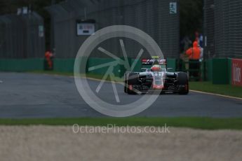 World © Octane Photographic Ltd. Haas F1 Team VF-16 - Esteban Gutierrez. Friday 18th March 2016, F1 Australian GP Practice 1, Melbourne, Albert Park, Australia. Digital Ref : 1516LB1D2937