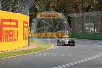 World © Octane Photographic Ltd. Haas F1 Team VF-16 - Esteban Gutierrez. Friday 18th March 2016, F1 Australian GP Practice 1, Melbourne, Albert Park, Australia. Digital Ref : 1516LB5D1173