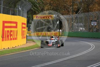 World © Octane Photographic Ltd. Haas F1 Team VF-16 - Esteban Gutierrez. Friday 18th March 2016, F1 Australian GP Practice 1, Melbourne, Albert Park, Australia. Digital Ref : 1516LB5D1198