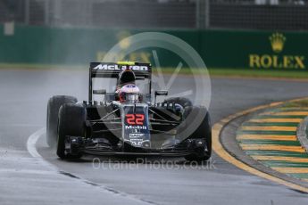 World © Octane Photographic Ltd. McLaren Honda MP4-31 – Jenson Button. Friday 18th March 2016, F1 Australian GP Practice 2, Melbourne, Albert Park, Australia. Digital Ref : 1517LB1D3300