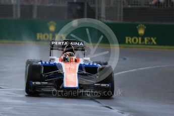 World © Octane Photographic Ltd. Manor Racing MRT05 - Pascal Wehrlein. Friday 18th March 2016, F1 Australian GP Practice 2, Melbourne, Albert Park, Australia. Digital Ref : 1517LB1D3322