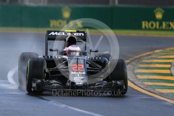 World © Octane Photographic Ltd. McLaren Honda MP4-31 – Jenson Button. Friday 18th March 2016, F1 Australian GP Practice 2, Melbourne, Albert Park, Australia. Digital Ref : 1517LB1D3334