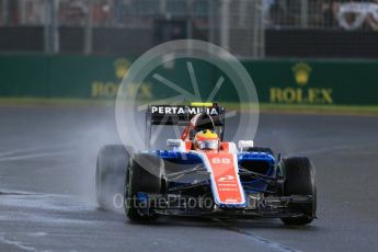 World © Octane Photographic Ltd. Manor Racing MRT05 – Rio Haryanto. Friday 18th March 2016, F1 Australian GP Practice 2, Melbourne, Albert Park, Australia. Digital Ref : 1517LB1D3436