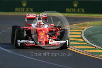 World © Octane Photographic Ltd. Scuderia Ferrari SF16-H – Kimi Raikkonen. Friday 18th March 2016, F1 Australian GP Practice 2, Melbourne, Albert Park, Australia. Digital Ref : 1517LB1D3477