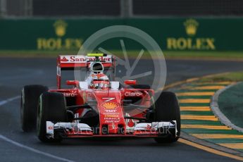 World © Octane Photographic Ltd. Scuderia Ferrari SF16-H – Kimi Raikkonen. Friday 18th March 2016, F1 Australian GP Practice 2, Melbourne, Albert Park, Australia. Digital Ref : 1517LB1D3579