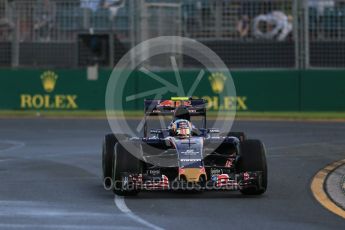 World © Octane Photographic Ltd. Scuderia Toro Rosso STR11 – Carlos Sainz. Friday 18th March 2016, F1 Australian GP Practice 2, Melbourne, Albert Park, Australia. Digital Ref : 1517LB1D3599