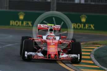 World © Octane Photographic Ltd. Scuderia Ferrari SF16-H – Kimi Raikkonen. Friday 18th March 2016, F1 Australian GP Practice 2, Melbourne, Albert Park, Australia. Digital Ref : 1517LB1D3647
