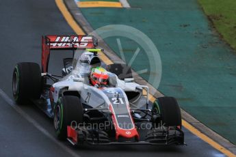 World © Octane Photographic Ltd. Haas F1 Team VF-16 - Esteban Gutierrez. Friday 18th March 2016, F1 Australian GP Practice 2, Melbourne, Albert Park, Australia. Digital Ref : 1517LB1D3678