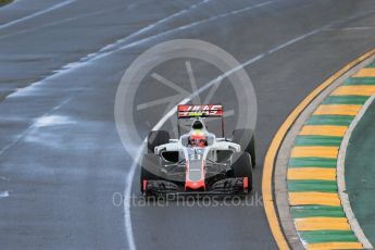 World © Octane Photographic Ltd. Haas F1 Team VF-16 - Esteban Gutierrez. Friday 18th March 2016, F1 Australian GP Practice 2, Melbourne, Albert Park, Australia. Digital Ref : 1517LB1D3737