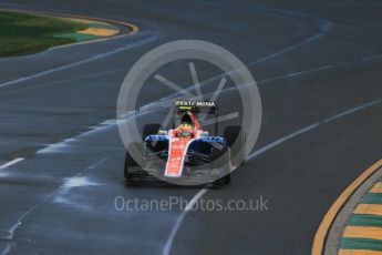 World © Octane Photographic Ltd. Manor Racing MRT05 – Rio Haryanto. Friday 18th March 2016, F1 Australian GP Practice 2, Melbourne, Albert Park, Australia. Digital Ref : 1517LB1D3766