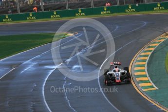 World © Octane Photographic Ltd. Haas F1 Team VF-16 – Romain Grosjean. Friday 18th March 2016, F1 Australian GP Practice 2, Melbourne, Albert Park, Australia. Digital Ref : 1517LB5D1281