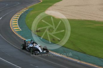 World © Octane Photographic Ltd. Mercedes AMG Petronas W07 Hybrid – Lewis Hamilton. Friday 18th March 2016, F1 Australian GP Practice 2, Melbourne, Albert Park, Australia. Digital Ref : 1517LB5D1352