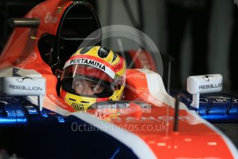 World © Octane Photographic Ltd. Manor Racing MRT05 – Rio Haryanto. Saturday 19th March 2016, F1 Australian GP Practice 3, Melbourne, Albert Park, Australia. Digital Ref : 1519LB1D4556