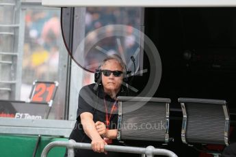 World © Octane Photographic Ltd. Haas F1 Team - Gene Haas. Saturday 19th March 2016, F1 Australian GP Practice 3, Melbourne, Albert Park, Australia. Digital Ref : 1519LB1D4566