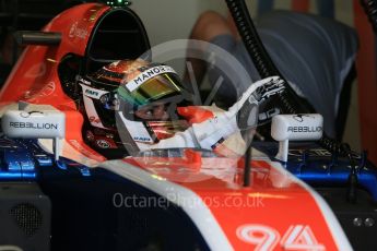 World © Octane Photographic Ltd. Manor Racing MRT05 - Pascal Wehrlein. Saturday 19th March 2016, F1 Australian GP Practice 3, Melbourne, Albert Park, Australia. Digital Ref : 1519LB1D4856