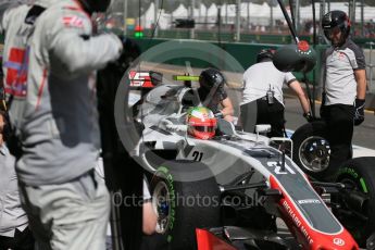 World © Octane Photographic Ltd. Haas F1 Team VF-16 - Esteban Gutierrez. Saturday 19th March 2016, F1 Australian GP Practice 3, Melbourne, Albert Park, Australia. Digital Ref : 1519LB1D4988