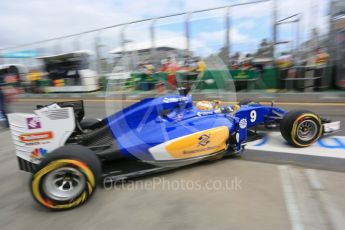 World © Octane Photographic Ltd. Sauber F1 Team C35 – Marcus Ericsson. Saturday 19th March 2016, F1 Australian GP Practice 3, Melbourne, Albert Park, Australia. Digital Ref : 1519LB5D1761