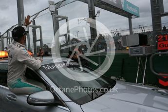 World © Octane Photographic Ltd. Mercedes AMG Petronas W07 Hybrid – Lewis Hamilton. Saturday 19th March 2016, F1 Australian GP Qualifying, Melbourne, Albert Park, Australia. Digital Ref : 1520LB5D1940