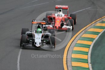 World © Octane Photographic Ltd. Sahara Force India VJM09 - Nico Hulkenberg. Saturday 19th March 2016, F1 Australian GP Qualifying, Melbourne, Albert Park, Australia. Digital Ref : 1521LB1D5079