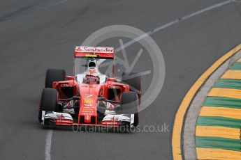 World © Octane Photographic Ltd. Scuderia Ferrari SF16-H – Kimi Raikkonen. Saturday 19th March 2016, F1 Australian GP Qualifying, Melbourne, Albert Park, Australia. Digital Ref : 1521LB1D5131