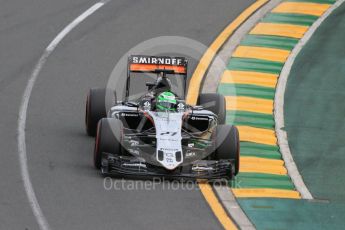 World © Octane Photographic Ltd. Sahara Force India VJM09 - Nico Hulkenberg. Saturday 19th March 2016, F1 Australian GP Qualifying, Melbourne, Albert Park, Australia. Digital Ref : 1521LB1D5175