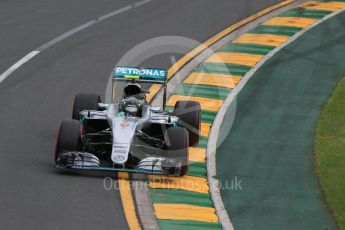 World © Octane Photographic Ltd. Mercedes AMG Petronas W07 Hybrid – Nico Rosberg. Saturday 19th March 2016, F1 Australian GP Qualifying, Melbourne, Albert Park, Australia. Digital Ref : 1521LB1D5265