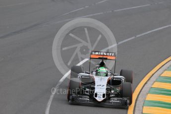 World © Octane Photographic Ltd. Sahara Force India VJM09 - Nico Hulkenberg. Saturday 19th March 2016, F1 Australian GP Qualifying, Melbourne, Albert Park, Australia. Digital Ref : 1521LB1D5283