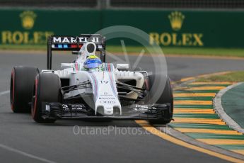 World © Octane Photographic Ltd. Williams Martini Racing, Williams Mercedes FW38 – Felipe Massa. Saturday 19th March 2016, F1 Australian GP Qualifying, Melbourne, Albert Park, Australia. Digital Ref : 1521LB1D5499