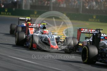 World © Octane Photographic Ltd. Haas F1 Team VF-16 - Esteban Gutierrez. Sunday 20th March 2016, F1 Australian GP Race, Melbourne, Albert Park, Australia. Digital Ref : 1524LB1D6973