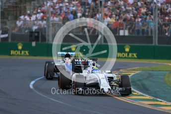 World © Octane Photographic Ltd. Williams Martini Racing, Williams Mercedes FW38 – Felipe Massa. Sunday 20th March 2016, F1 Australian GP Race, Melbourne, Albert Park, Australia. Digital Ref : 1524LB1D7028