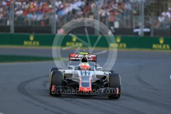 World © Octane Photographic Ltd. Haas F1 Team VF-16 - Esteban Gutierrez. Sunday 20th March 2016, F1 Australian GP Race, Melbourne, Albert Park, Australia. Digital Ref : 1524LB1D7080