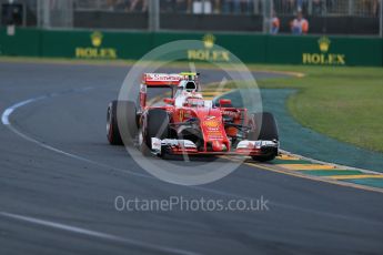 World © Octane Photographic Ltd. Scuderia Ferrari SF16-H – Kimi Raikkonen. Sunday 20th March 2016, F1 Australian GP Race, Melbourne, Albert Park, Australia. Digital Ref : 1524LB1D7115