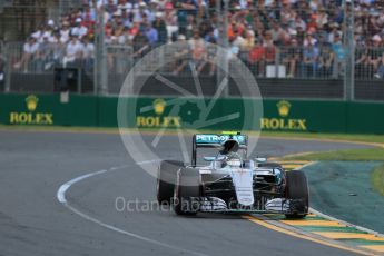 World © Octane Photographic Ltd. Mercedes AMG Petronas W07 Hybrid– Nico Rosberg. Sunday 20th March 2016, F1 Australian GP Race, Melbourne, Albert Park, Australia. Digital Ref : 1524LB1D7217