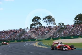World © Octane Photographic Ltd. Scuderia Ferrari SF16-H – Sebastian Vettel. Sunday 20th March 2016, F1 Australian GP Race, Melbourne, Albert Park, Australia. Digital Ref : 1524LB5D2073