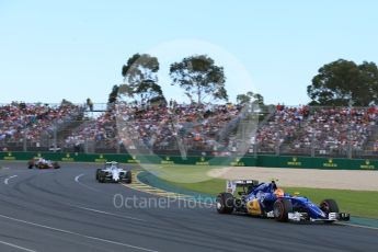World © Octane Photographic Ltd. Sauber F1 Team C35 – Felipe Nasr. Sunday 20th March 2016, F1 Australian GP Race, Melbourne, Albert Park, Australia. Digital Ref : 1524LB5D2111