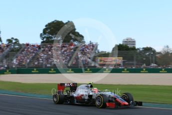 World © Octane Photographic Ltd. Haas F1 Team VF-16 - Esteban Gutierrez. Sunday 20th March 2016, F1 Australian GP Race, Melbourne, Albert Park, Australia. Digital Ref : 1524LB5D2192