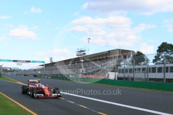 World © Octane Photographic Ltd. Scuderia Ferrari SF16-H – Kimi Raikkonen. Sunday 20th March 2016, F1 Australian GP Race, Melbourne, Albert Park, Australia. Digital Ref : 1524LB5D2274