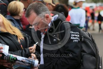 World © Octane Photographic Ltd. Paddy Lowe. Saturday 19th March 2016, F1 Australian GP - Melbourne Walk, Melbourne, Albert Park, Australia. Digital Ref : 1528LB1D4169